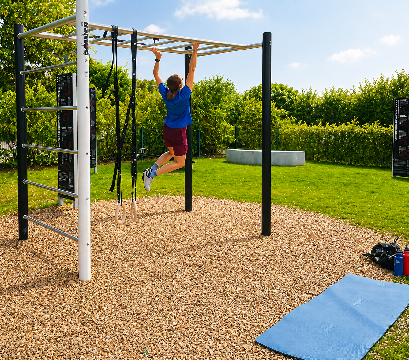 Calisthenics-Platz an der Burgstraße in Langenfeld